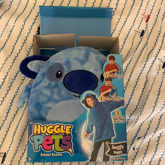 Boneka Huggle Pets Hoodie Snuggies For Adults Huggles Woolen